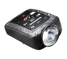 Camera Shimano De gloednieuwe Shimano CM-1000 Sportcamera is compact, waterdicht
