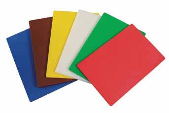 Kleurcode snijplanken, lage dichtheid Vervaardigd van sterk, duurzaam hoogwaardig polyethyleen.