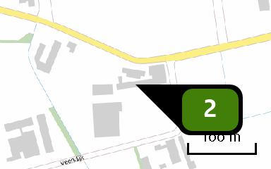 Naam stal C Locatie (X,Y) 186781, 385448 Uitstoothoogte 1,5 m Warmteinhoud 0,000 MW NH3 281,60 kg/j Dier RAV code Omschrijving Aantal dieren Stof Emissiefactor (kg/dier/j) Emissie A 3.