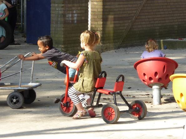 Ze mogen vrij spelen en kunnen gebruik maken van