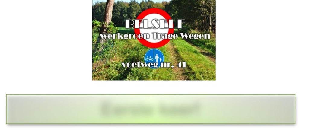 Bekijk de wegel op onze website: http://www.deraaklijn.be/trage_wegen/belsele%20voetweg%20411.htm Eerste keer!