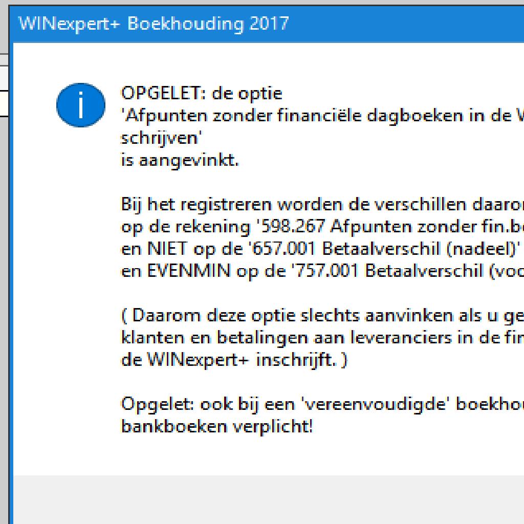 * Bij het inschrijven van aankopen en van verkopen geeft het nieuwe optie-menu u toegang tot een