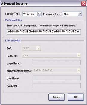 Gebruik maken van de Belkin Wireless Network Utility Uw computer aansluiten op een draadloze router (of accesspoint) die gebruik maakt van WPA-PSK (zonder server).