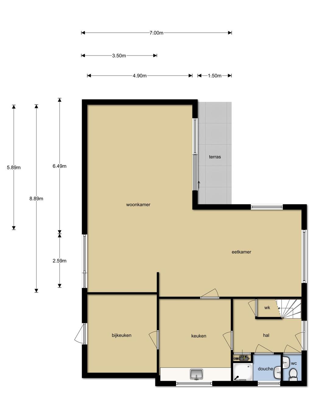 Plattegrond Begane