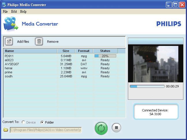 Zo kunt u uw videocollectie per bestandsmap organiseren. 3 Klik op het Philips GoGear VIBE-pictogram. Dubbelklik op PMCsetup.exe.