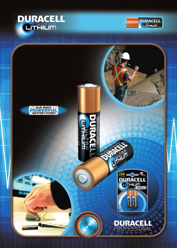 De LiFeS2-technologie met spiralcell-constructie maakt Duracell Ultra Lithium AA-batterijen tot de ideale keuze voor apparaten met hoog verbruik die voortdurende