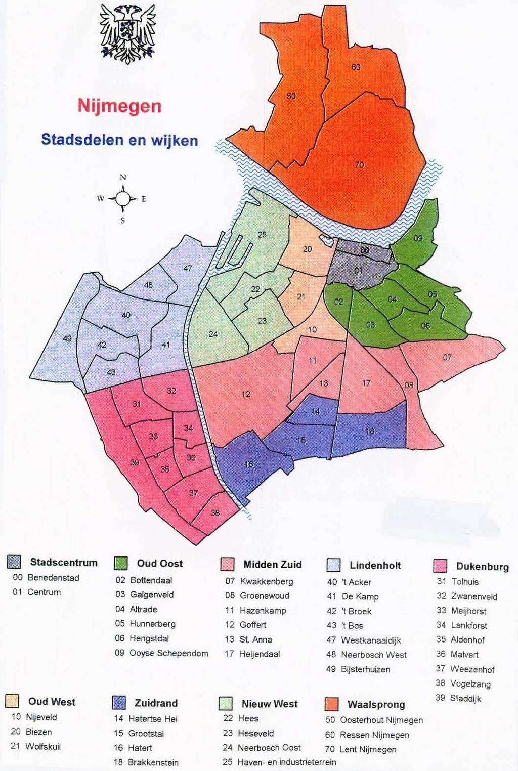 Stadsdelen en