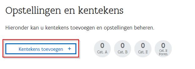 1. Foren Aangifte 1 Ga naar Opstellingen en kentekens rechts in het menu U komt nu op het