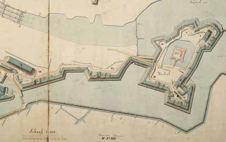 3.1 deelgebied Bastion VI-VII herstel vestingwallen tussen Bastion III (Muiderslot) en Bastion VI, beplanting van meidoornhaag op buitenzijde wallen en aanvullend knotwilgen op buitenzijde van de