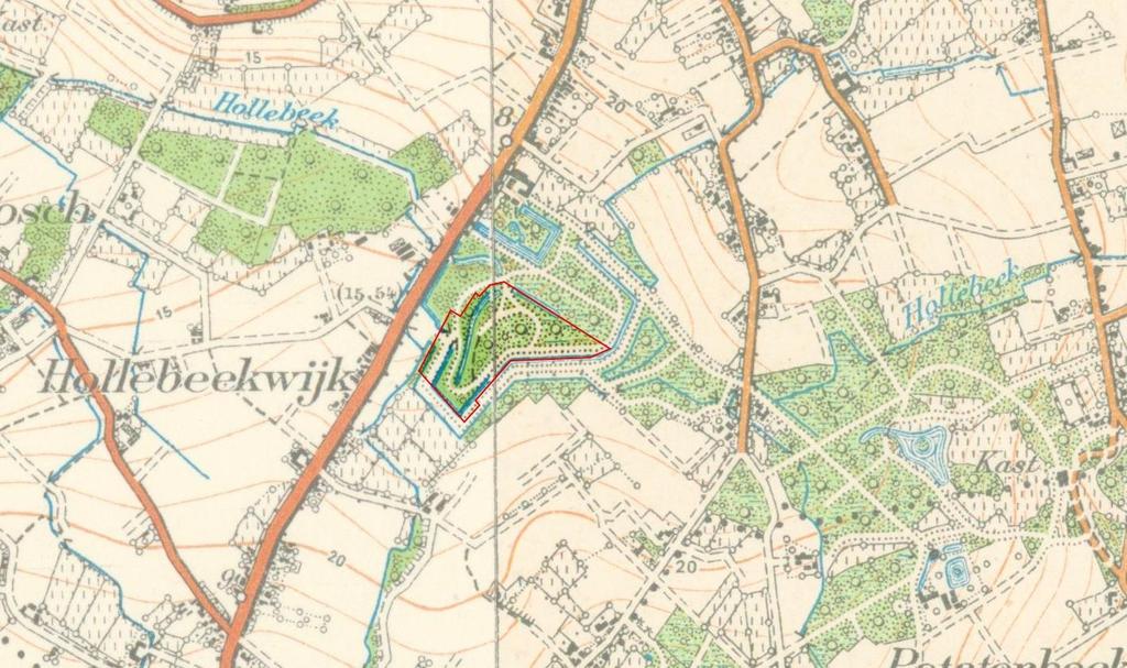 Figuur 8: Topografische kaart 1939 Figuur 9: Topografische kaart 1969