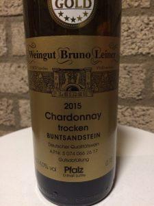 Wijn 3 Buntsandstein Chardonnay 2015 Bruno Sebastian Leiner Weingut Bruno Leiner Geen stemmen Een frisse geur van appels en meloen met een lichte