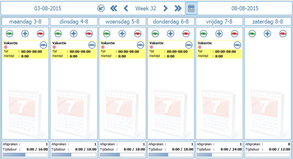 Hier geeft u de einddatum in en of de afspraak elke week op de geselecteerde dagen herhaald moet worden (bv elke