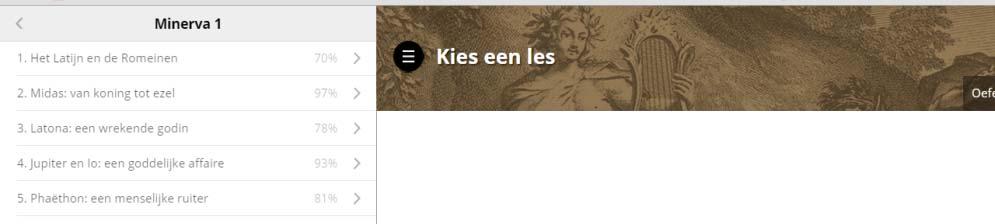 Maak in het menu links je keuze uit de methodes en