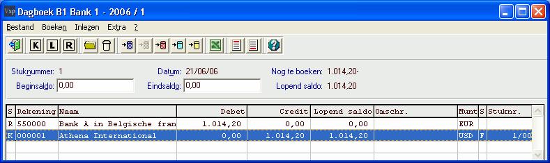 U kiest vanuit het VERO-COUNT financieel diversen voor INLEZEN>DOMICILIERINGSOPDRACHT of de knop Domiciliëringsopdracht in het menu