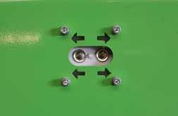 Een vergrendelingssysteem, dat op de cilinder gemonteerd is, maakt het mogelijk om de deur degelijk te sluiten zodat