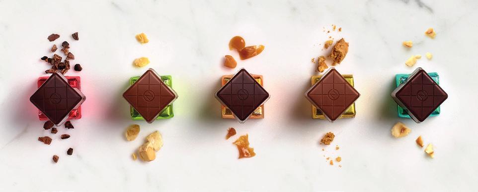 Ontdek de vijftien smaken op basis van onze authentieke chocolade, in klassieke,