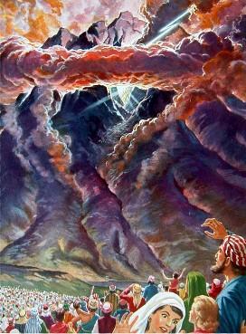 Exodus 19:16 En het gebeurde op de derde dag, toen het morgen werd, dat er op de berg donderslagen, bliksemflitsen en een zware wolk waren, en zeer sterk bazuingeschal, zodat al het volk dat in het