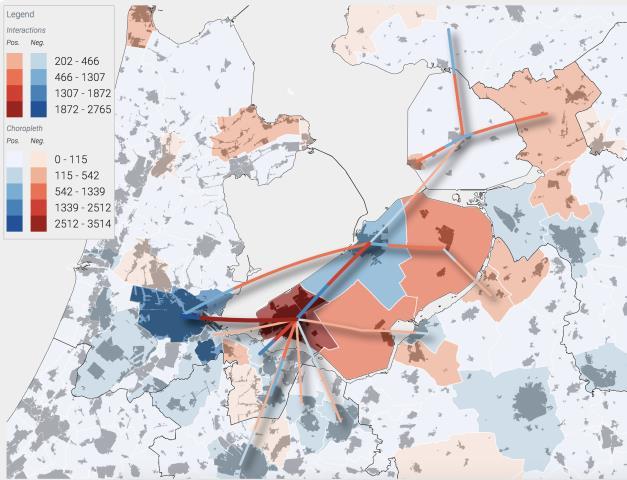 veel consumenten van buiten. De positie van de stad als voorzieningencentrum neemt wel af; het uitgaande voorzieningenverkeer neemt toe.