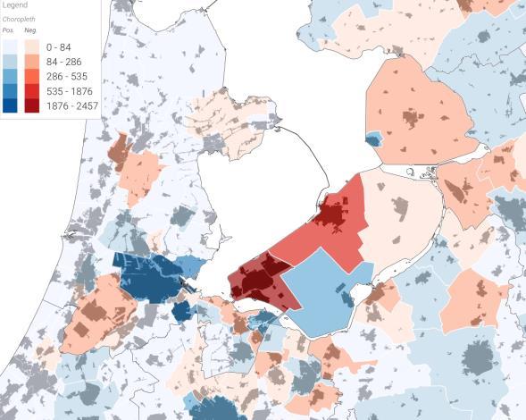 Enkele decennia geleden was die oriëntatie echter nog veel sterker; de uitgaande consumentenstroom neemt af (zie figuur 16b).