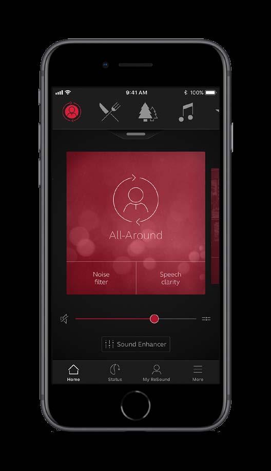 De ReSound Smart 3D app is eenvoudig en intuïtief te