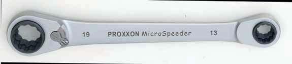 MicroSpeeder met ratelfunctie. Voor tijdbesparende arbeid zonder omzetten. Extra lange uitvoering. 4 vaks MicroSpeeder.