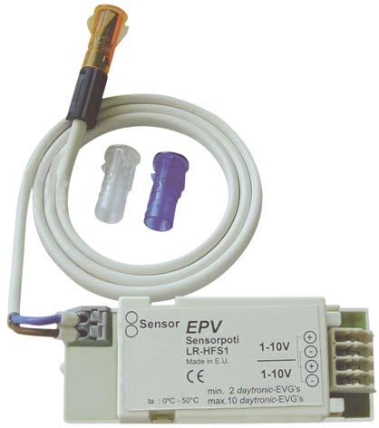 Daglicht Sensor -0Volt Analoge daglichtsensor -0V om 2 tot 0 apparaten gelijktijdig te besturen ( een uitgang) Uitgangssignaal -0V Voedingsspanning 2 V DC Met batterij Meetbereik onderwaarde (lx) 50
