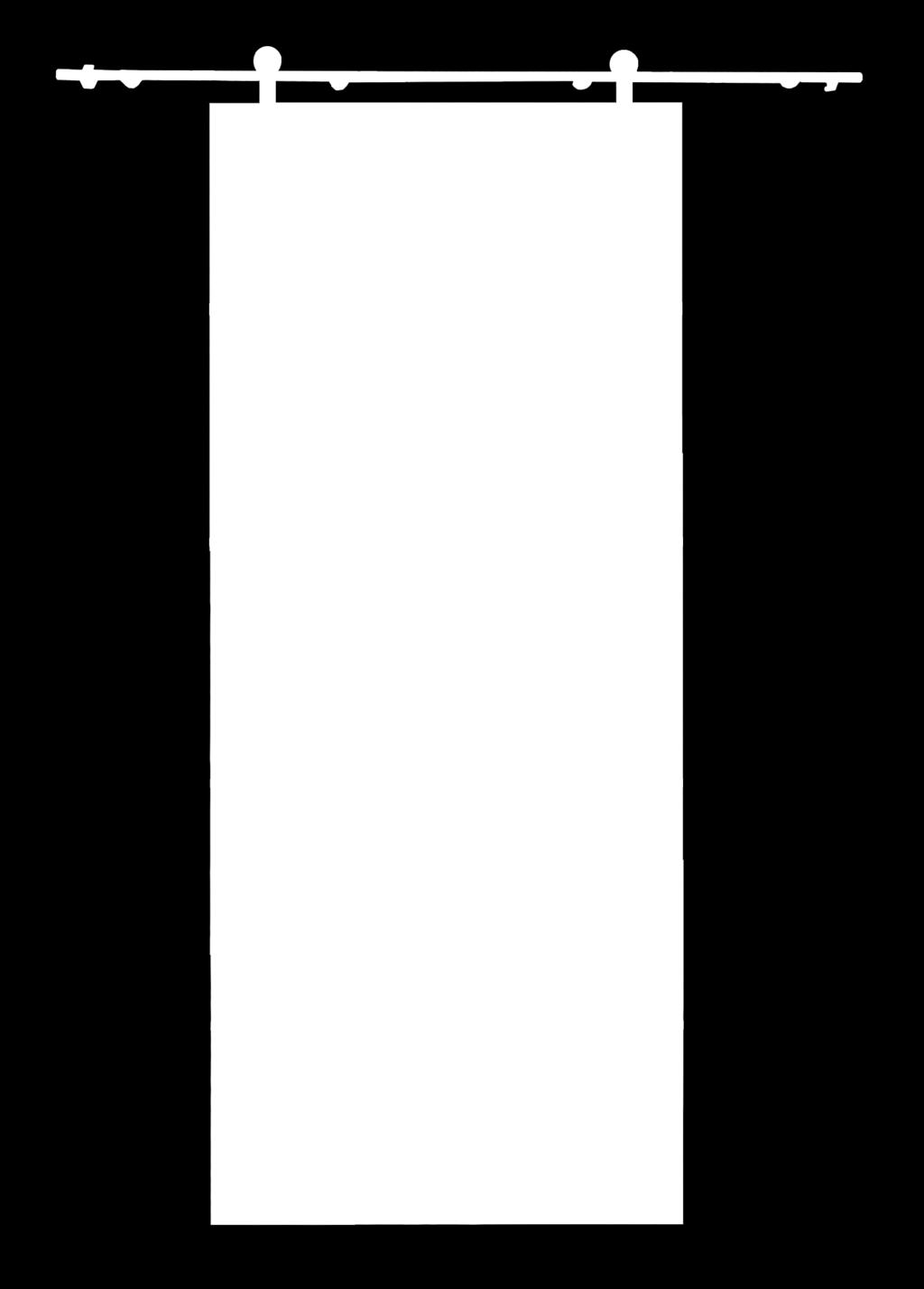 315,00 313642 Rail Vetro Slide (200 cm) - GH007 + Deurkruk vierkant (32 cm)