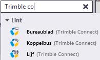 Het dialoogvenster Trimble Connect wordt geopend. Meld u aan met uw Trimble Identity en u kunt met Trimble Connect gaan werken. 33.