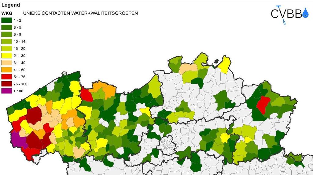 De gebiedsdekkende werking binnen de WKG is weergegeven in figuur 22.