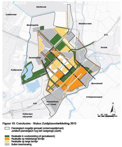 Een reis door de tijd (2010-2014) 2014 Provincie en gemeenten stellen het tempo van de ontwikkeling naar beneden bij Tot 2020: circa 1.