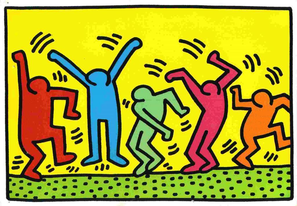 Keith Haring 1958 1990 Dancing All Day Long! Ca.