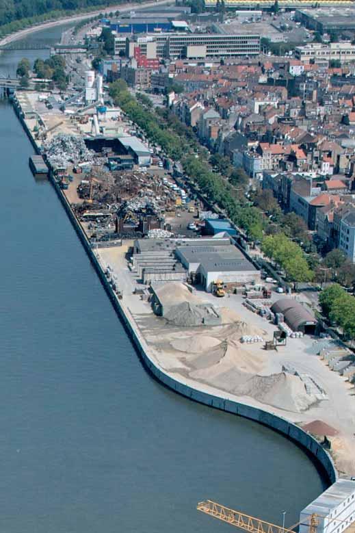 Cette vue aérienne du bassin Vergote, et de l Allée Verte, montre bien la complète occupation de ses quais.