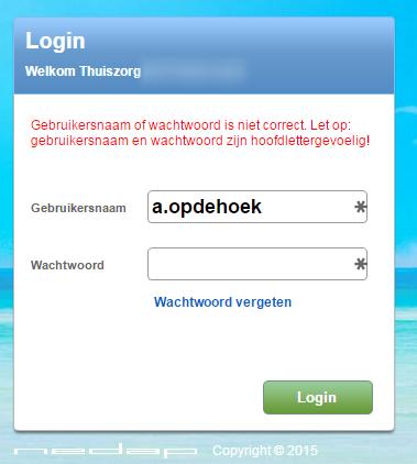 Het kan zijn dat u geen inlogaccount heeft voor het medewerkerportaal of Ons administratie, of dat er alwel een account bestaat, maar dat de in-dienstdatum van de medewerker nog niet is aangebroken