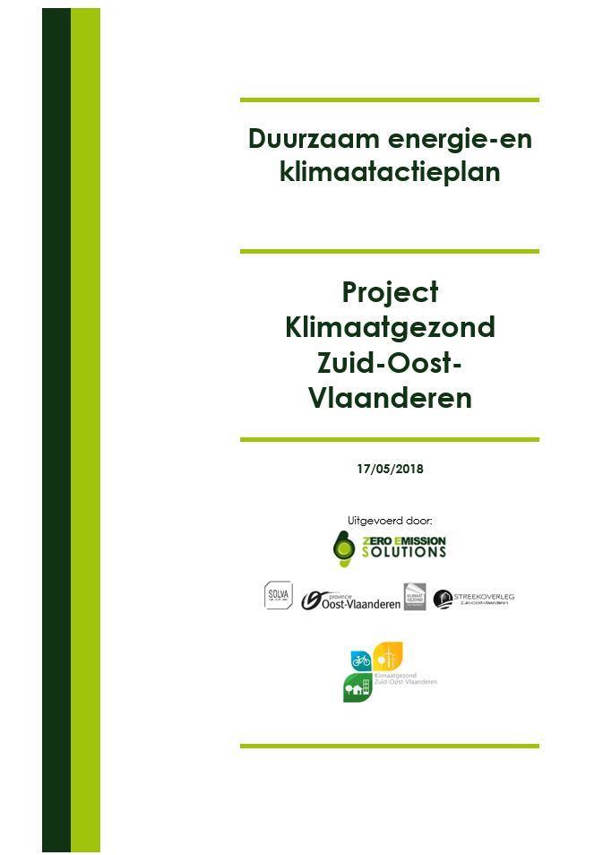 DOELSTELLING Voor 13 steden en gemeenten binnen Zuid- Oost-Vlaanderen: Mitigatie: 40% minder CO2 uitstoten tegen 2030 (refertejaar 2011)
