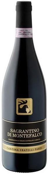 Wijn 7 Sagrantino - Cantina Pardi Rood Streek: Docg Montefalco Umbrië - Italië Jaar: 2011 Prijs: 20,00 Alcohol 15,5% Bewaartijd 5-8 jaar 100% Sagrantino Dieprode wijn met zwarte tinten.