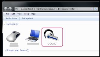 Verbinden met een gekoppelde computer (Windows 7) Voordat u begint, controleert u de volgende punten: Afhankelijk van de computer moet u de ingebouwde Bluetooth-adapter inschakelen.