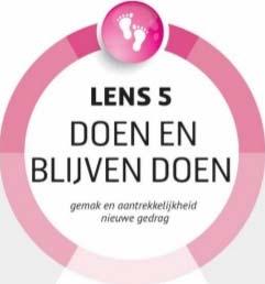 De motivatie en de vaardigheden om gedrag te veranderen. Vooruitkijken naar barrières en hindernissen Identiteit, saamhorigheid, self efficacy, coping plan.