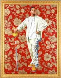 9 Wiley schilderde een zwarte Amerikaanse man (in 2005) in dezelfde pose als Willem, de welvarende Hollandse koopman (in