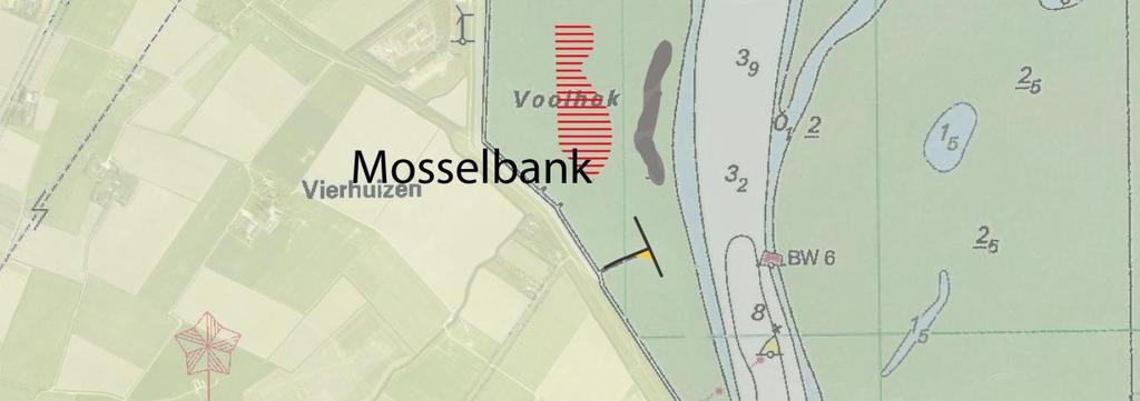 De locatie dient als hoogwatervluchtplaats buiten het broedseizoen. Het eiland zal bij najaarstormen minimaal een keer moeten overstromen.