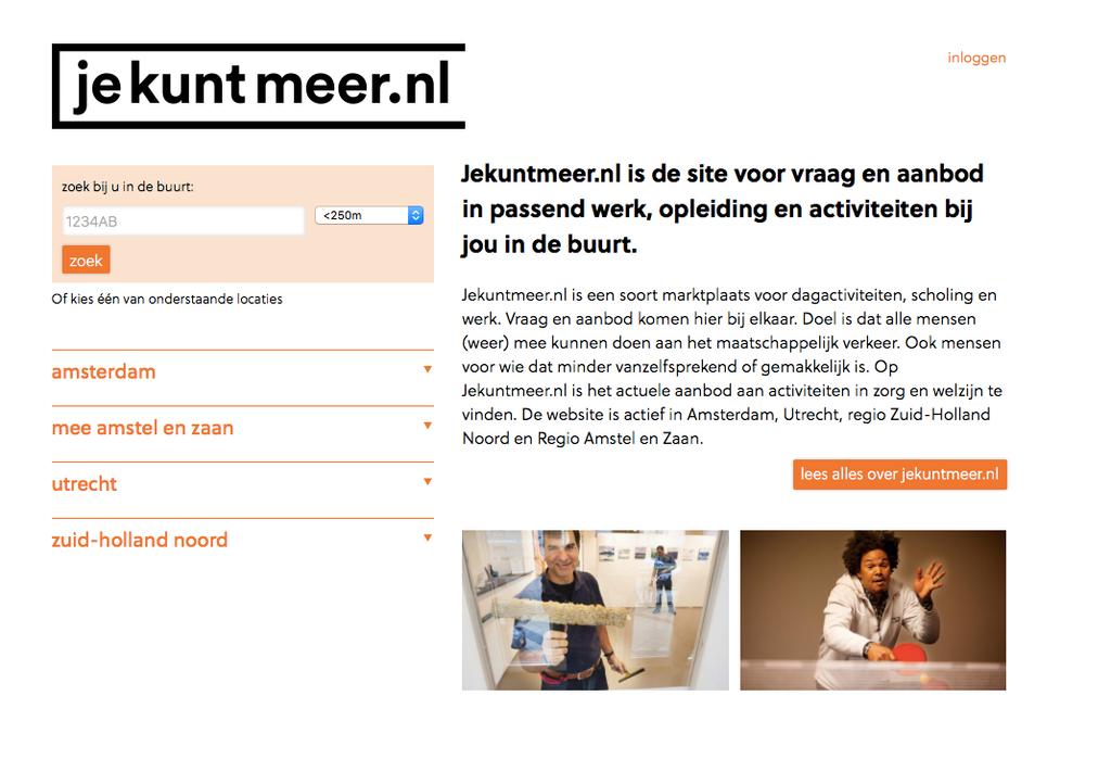 1. aan de slag Om aanbod in te kunnen voeren op jekuntmeer.nl moet de organisatie worden aangemaakt en heeft u een gebruikersnaam en wachtwoord nodig.