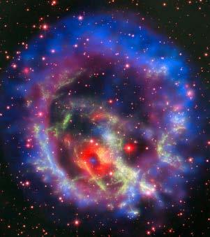 Robs Nieuwsbrief Rob Walrecht Dode ster aangemerkt Als zware sterren als supernova exploderen laten ze een warrig web van heet gas en stof achter, bekend als supernovarestant.