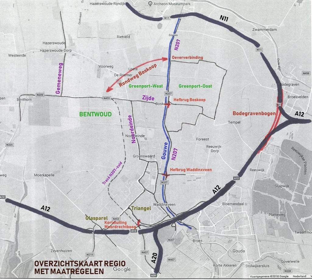 Wij vragen u op basis van nieuwe ontwikkelingen en inzichten een integraal onderzoek te doen naar de verkeersproblematiek van onze regio, met daarin een intensiteitenberekening met als basis