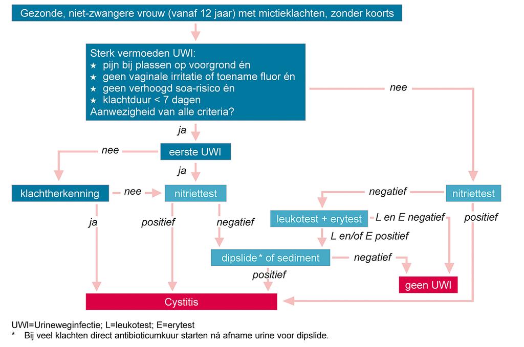 K L I N I S C H E P R A K T I J K nefritis bij premenopauzale, niet-zwangere vrouwen zonder (urologische) comorbiditeit.