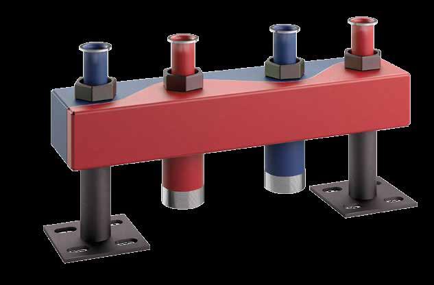 60/60 Het perfecte assortiment Sinus verdeler sets, PPE-isolatie en muurbeugels Mogelijke aansluitingen Met binnendraad Met wartelmoer Met buitendraad 0 Schroefdraad Aansluiting op het