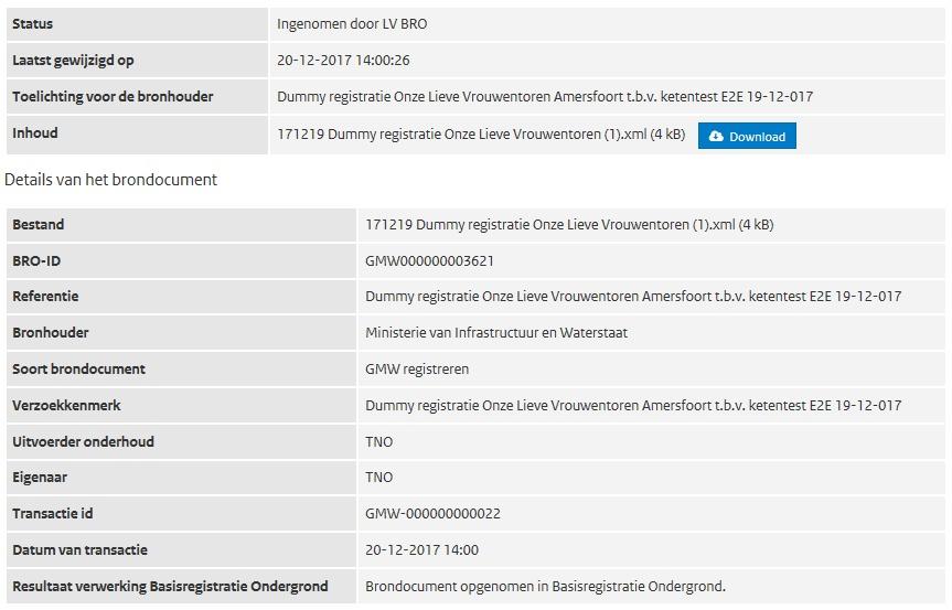 Het leveringsoverzicht is als volgt te bereiken: Voor medewerkers van Bronhouderorganisaties: Klik op de lichtgele projectbalk van het project waarvan u de leveringen wilt inzien.