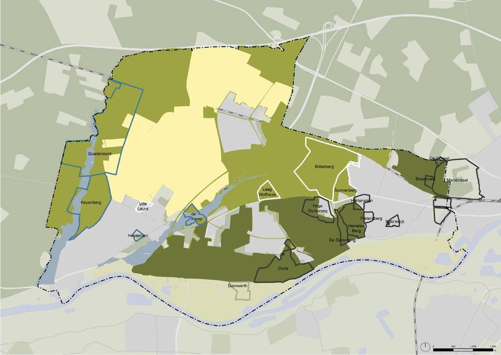 LANDSCHAPSTYPEN en bijbehorende indeling Landgoederen Bos Hellingbos Beekdalen Renkumse enclave (heide en
