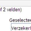 kolom 2, selecteert