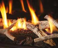 Belangrijkste kenmerken: realistische houtset natuurlijke vlammen uit de houtblokken