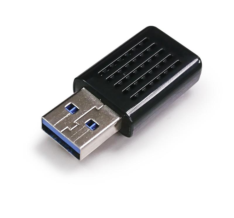 1 Steek de draadloze USB-netwerk adapter in een lege USB 3.