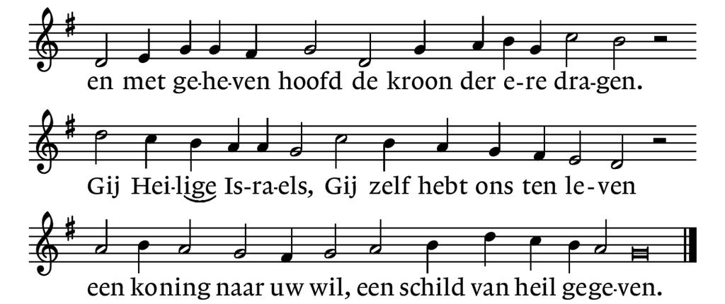 -gemeente gaat zitten- GEBED OM ONTFERMING Na het ".zo bidden wij U" van de voorganger antwoordt de gemeente met: Heer ont-ferm u, Chris - tus ont-ferm u, Heer ont - ferm u V.